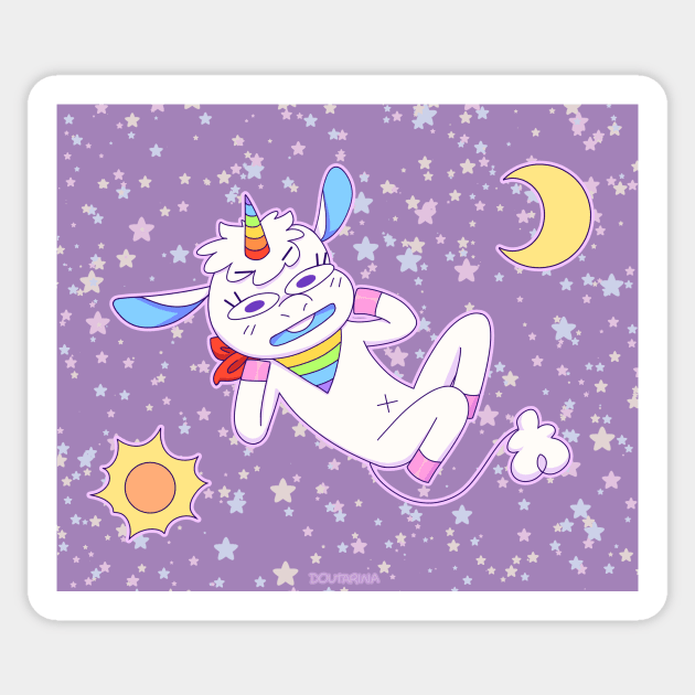 Space Gay 🦄 Sticker by Doutarina